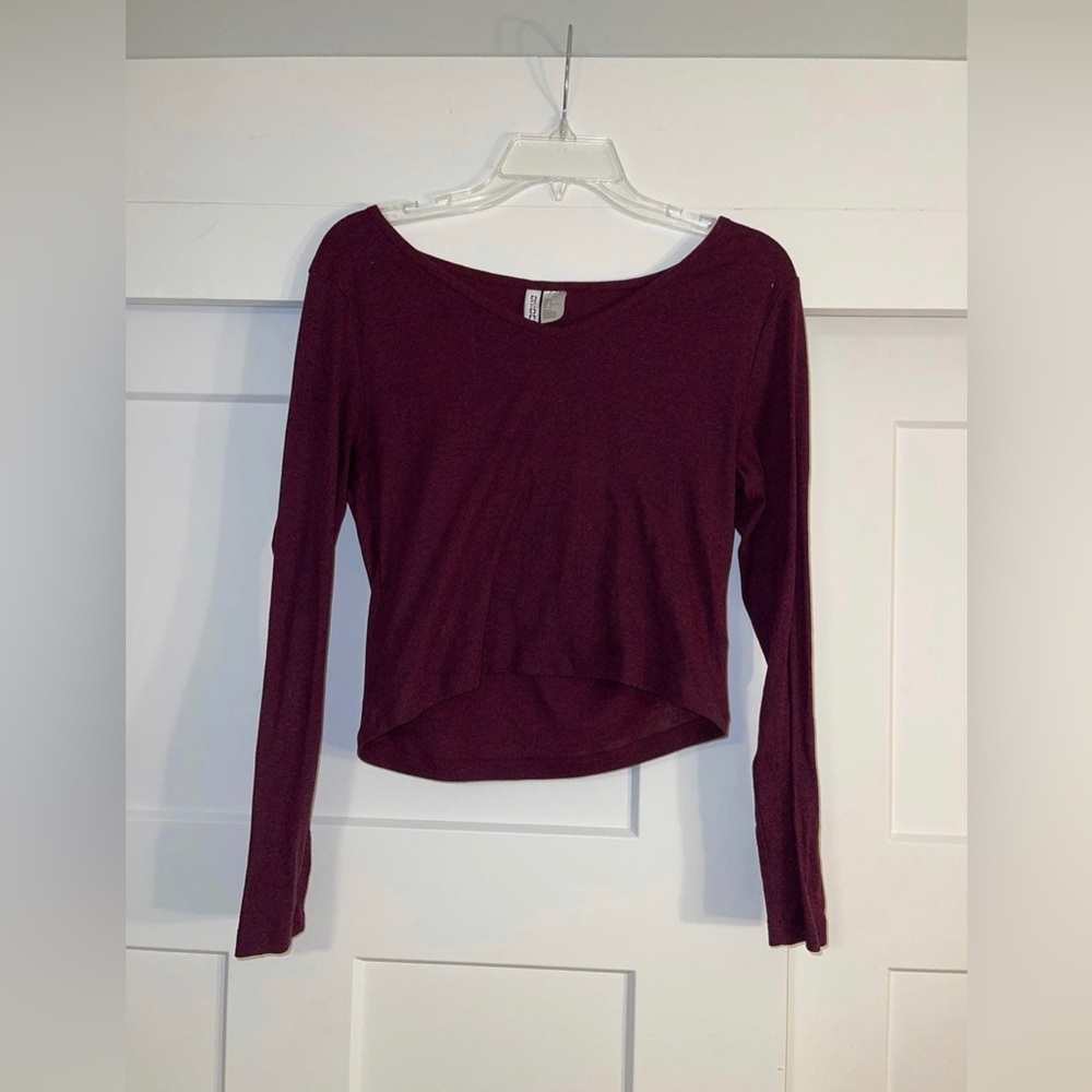 Long Sleeve H&M Crop Shirt